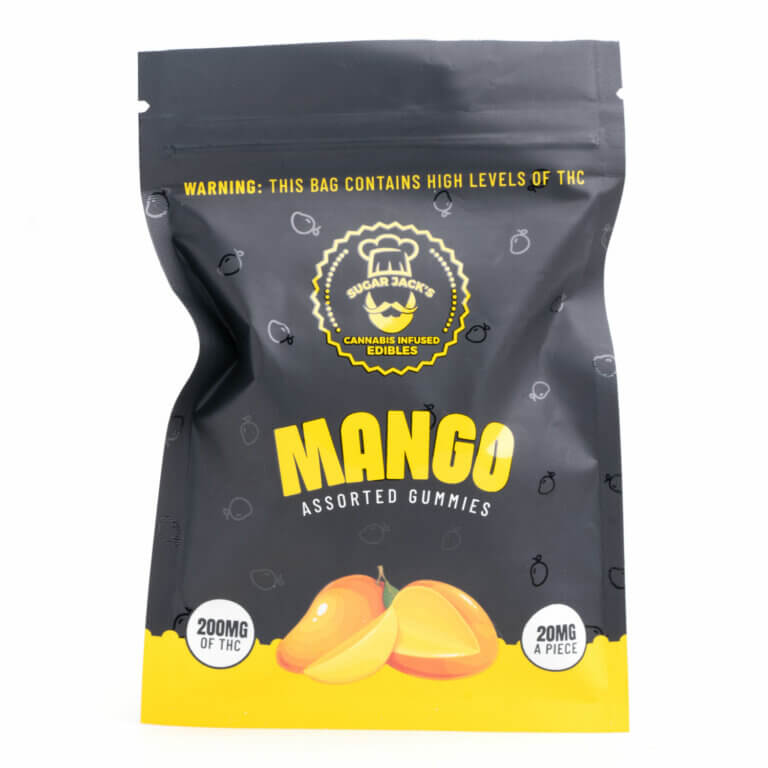 200mg THC Assorted Mango Gummies (Sugar Jack’s)